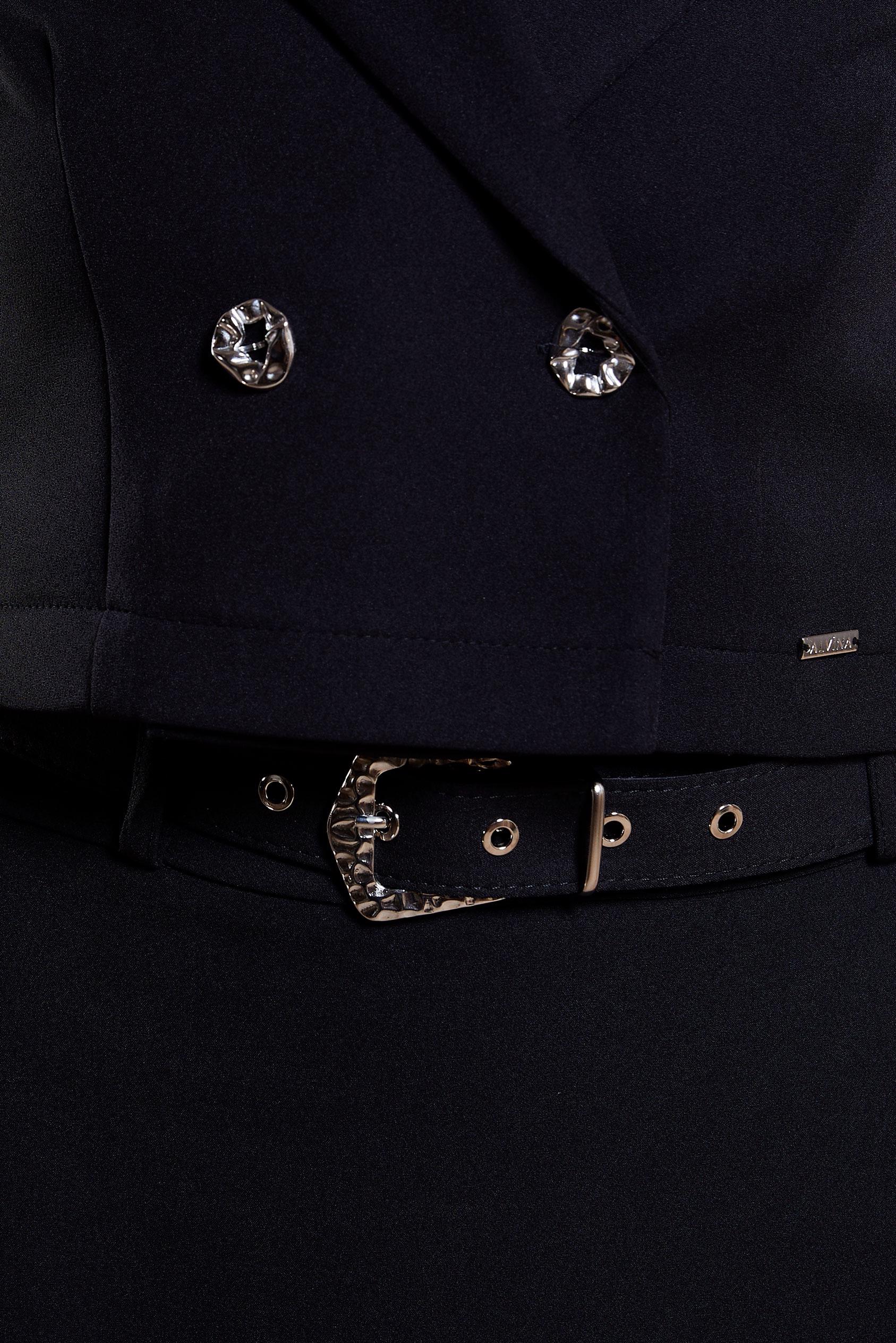 Vêtements hijab NOIR COSTUME À JUPE CEINTURÉE 45070