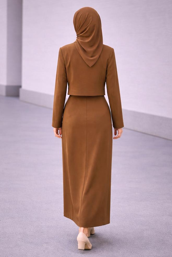 Hijab clothing TABA 45070 44102 2&prime;Lİ ETEKLİ TK. 38-42 TEK38 - ALVİNA