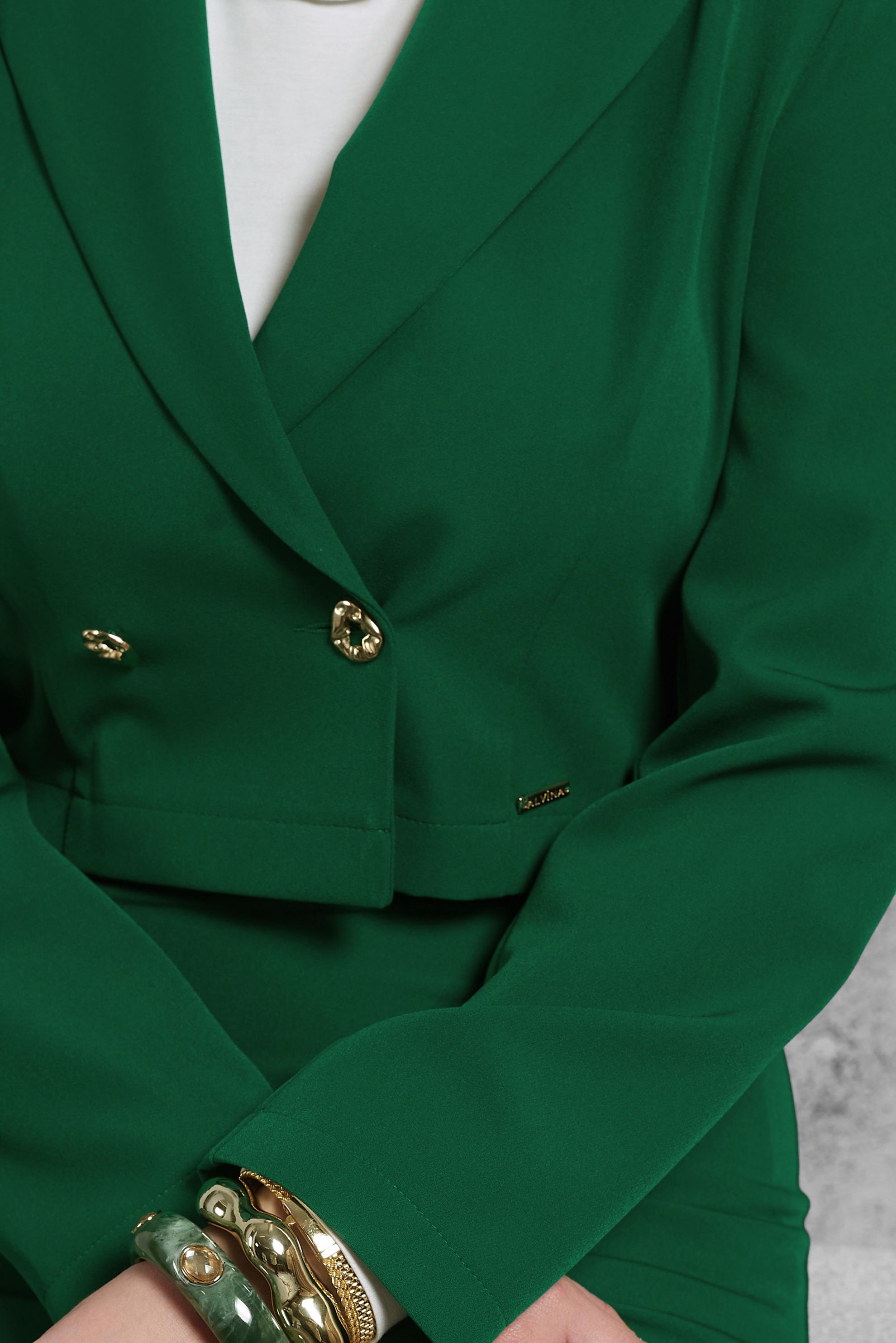 Tesettür giyim YEŞİL KEMERLİ ETEKLİ TAKIM 45070