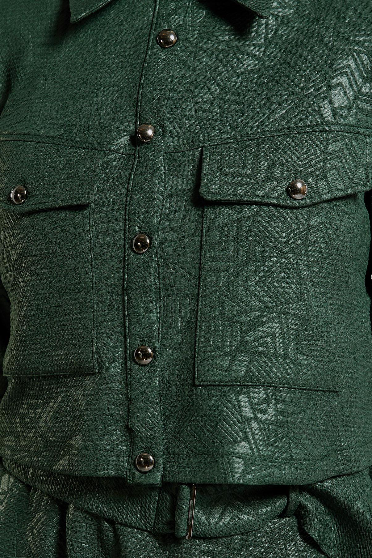 Vêtements hijab VERT COSTUME À JUPE JACQUARD 45185