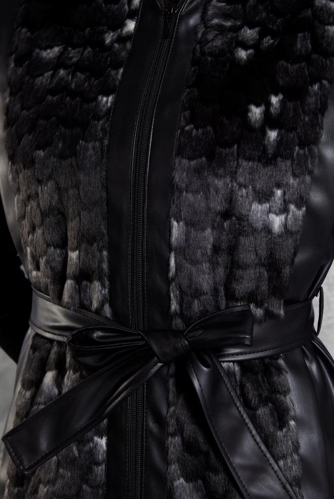 Vêtements hijab NOIR COSTUME À JUPE CEINTURÉE 45192  - ALVİNA