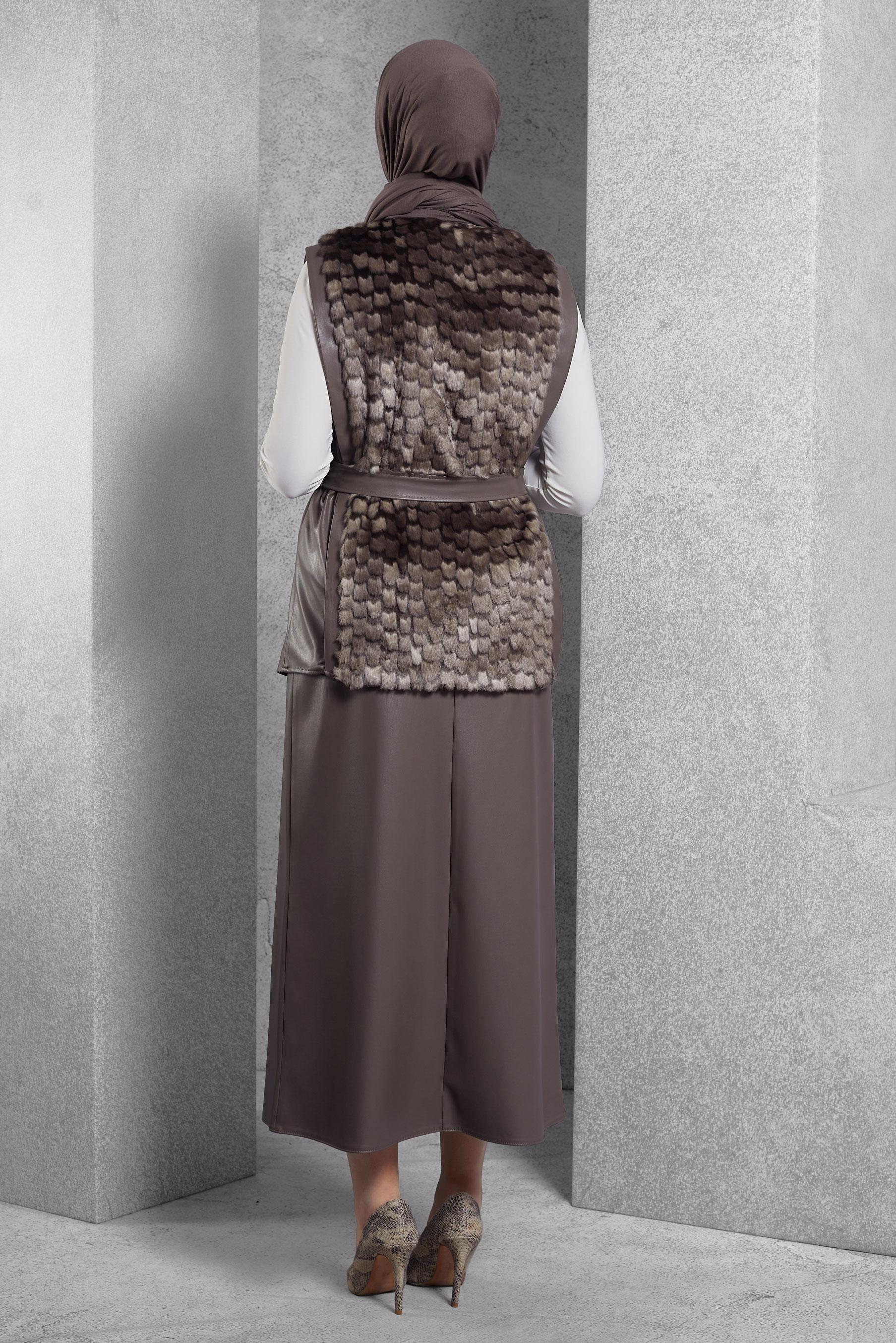 Vêtements hijab VISON COSTUME À JUPE CEINTURÉE 45192 