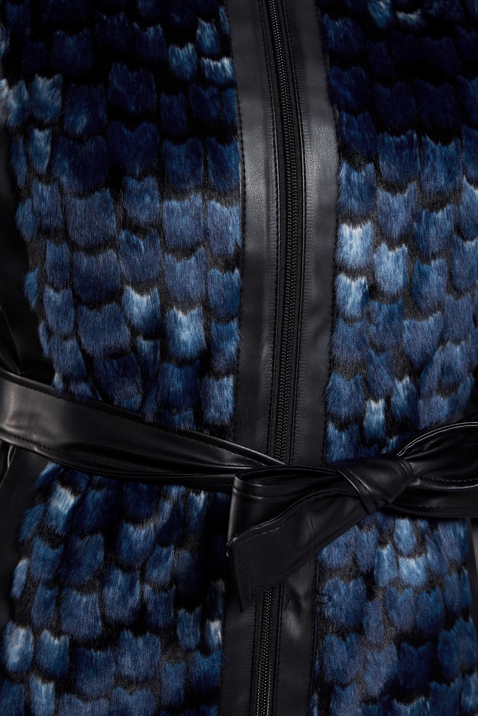 Vêtements hijab BLEU MARINE COSTUME À JUPE CEINTURÉE 45192 