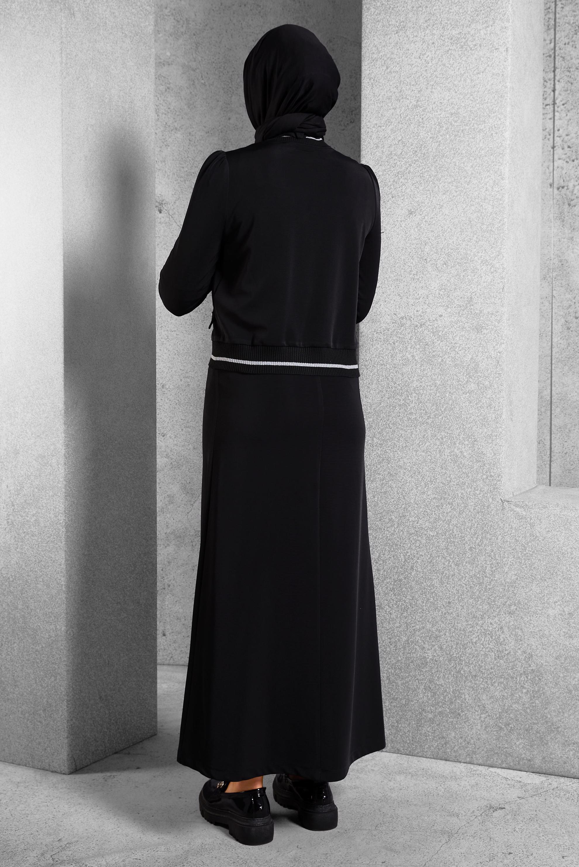 Hijab clothing BLACK SKIRTED SUIT WITH JACKET 45215