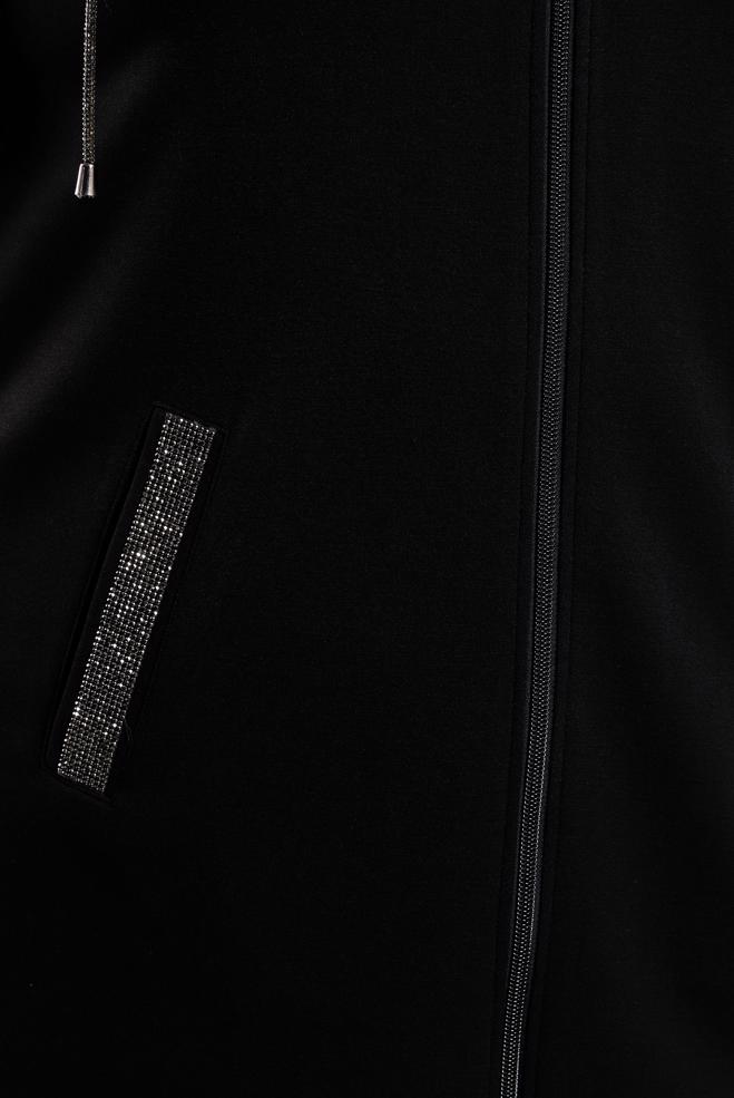 Tesettür giyim SİYAH FERMUARLI PANTOLONLU TAKIM 20646 - ALVİNA