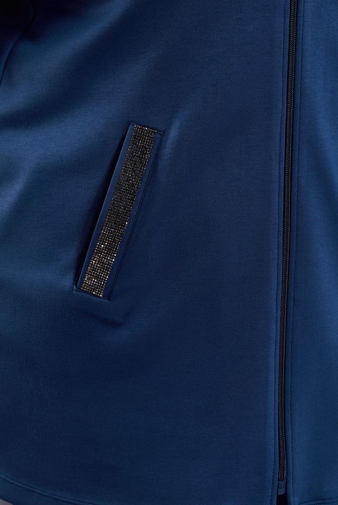 Vêtements hijab BLEU MARINE COMBINAISON PANTALON À FERMETURE ÉCLAIR 20646 - ALVİNA