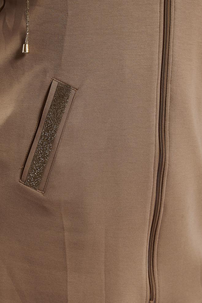 Tesettür giyim VİZON FERMUARLI PANTOLONLU TAKIM 20646 - ALVİNA