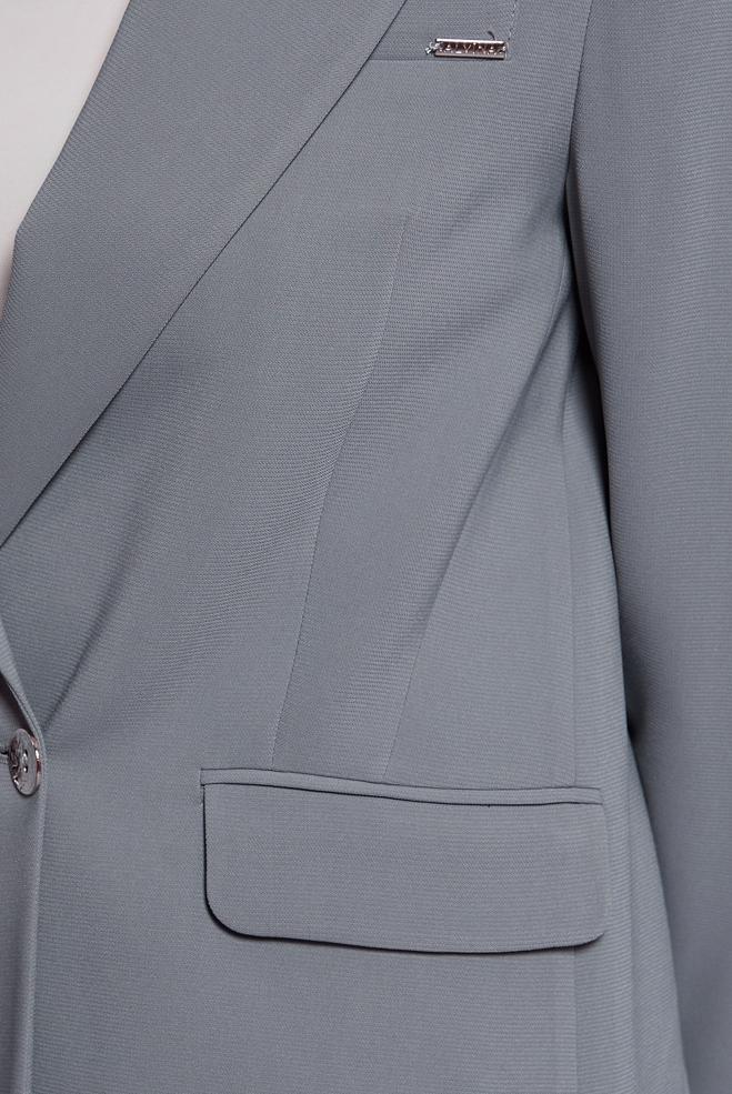 Tesettür giyim GRİ KRUVAZE YAKA PANTOLONLU TAKIM 30504 - ALVİNA