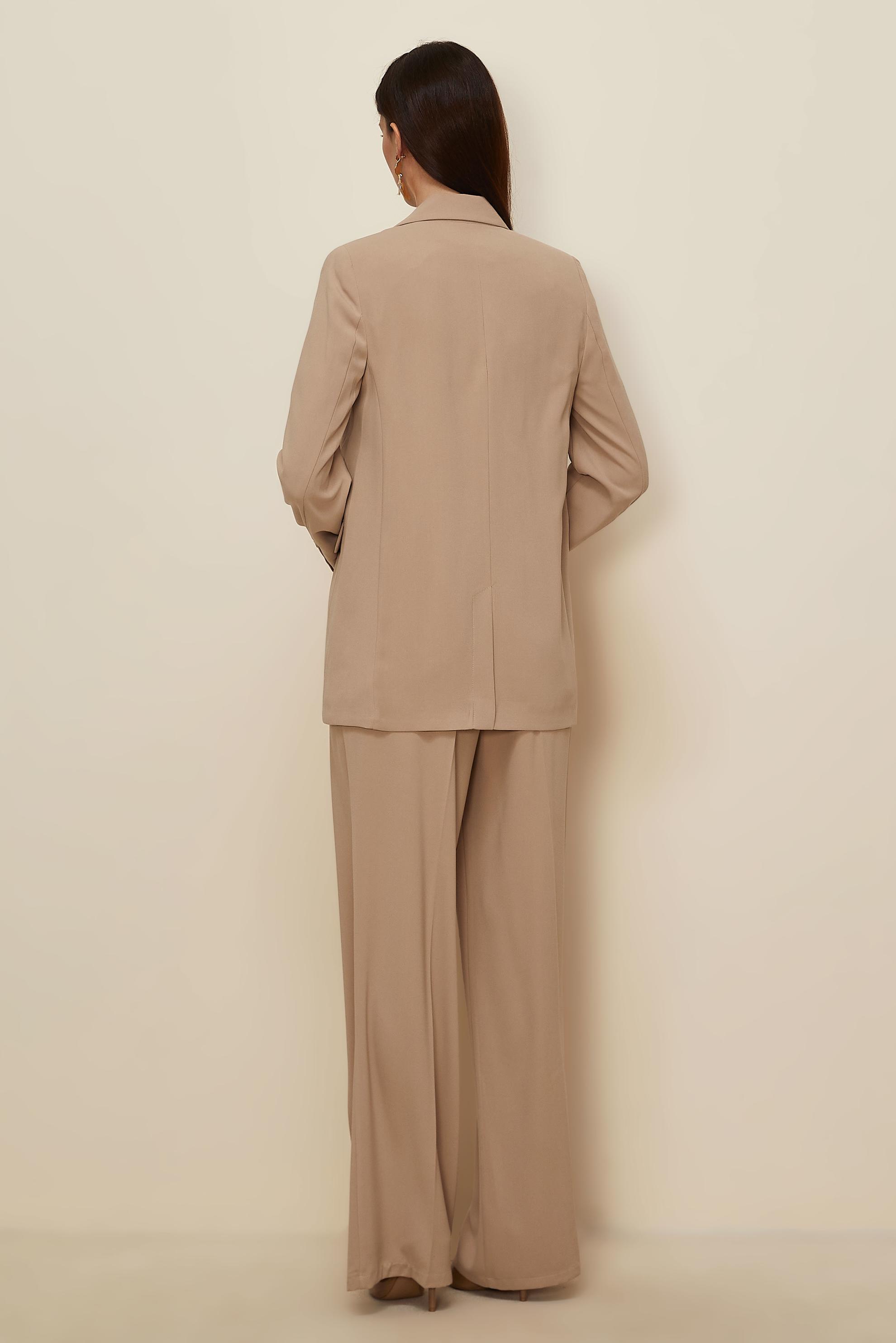 Vêtements hijab BRUN ENSEMBLE PANTALON CROISÉ 30504