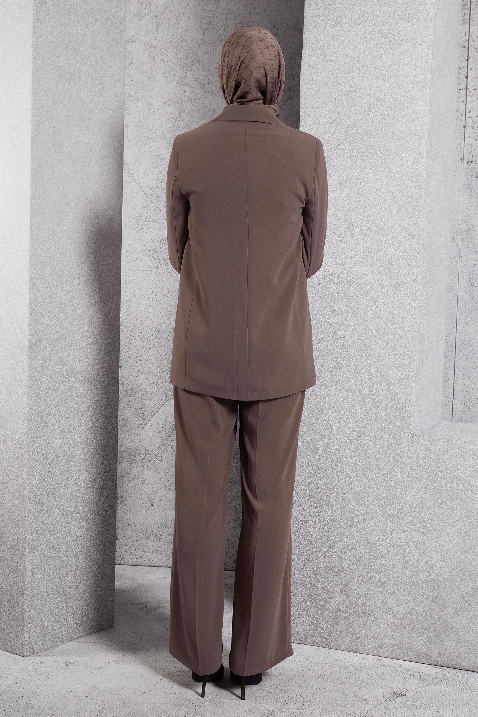 Vêtements hijab VISON COSTUME PANTALON À DOUBLE BOUTONNAGE 30504