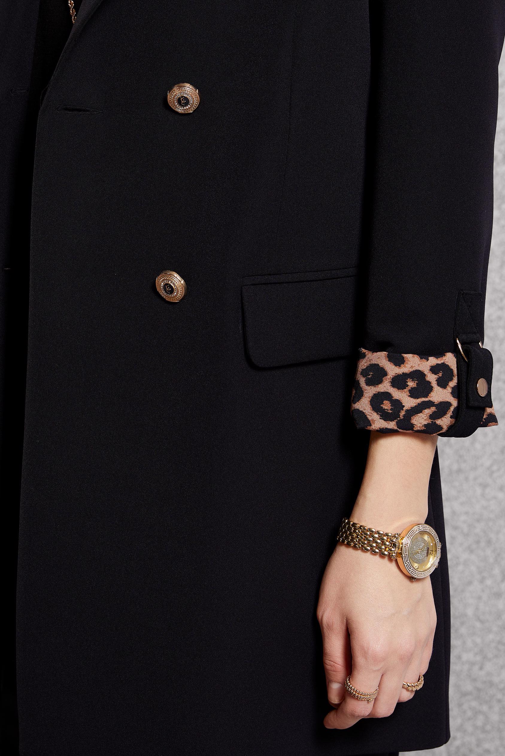 Tesettür giyim SİYAH KRUVAZE YAKA PANTOLONLU TAKIM 30508