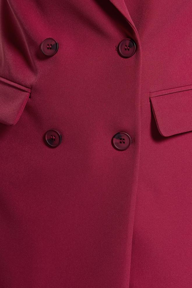 Hijab clothing FUCHSIA DOUBLE BREASTED PANTS SUIT 30509 - ALVİNA