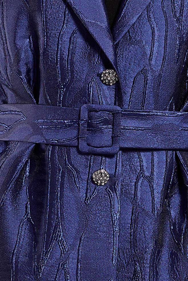 Tesettür giyim LACİVERT PANTOLONLU JAKAR TAKIM 44735 - ALVİNA