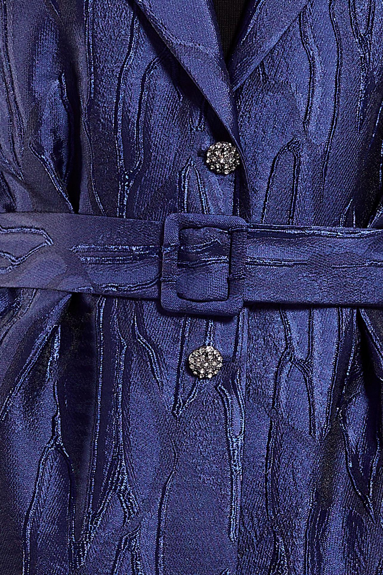 Hijab clothing NAVY BLUE JACQUARD PANTS SUIT 44735