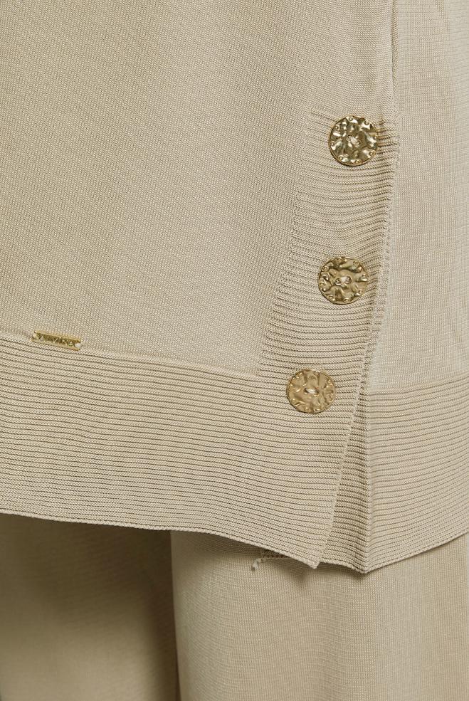 Vêtements hijab BEIGE PANTALON DE COSTUME EN MAILLE 44951 - ALVİNA