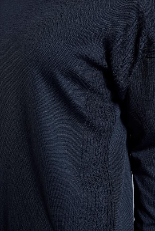 Vêtements hijab BLEU MARINE COSTUME PANTALON EN MAILLE 44954 - ALVİNA