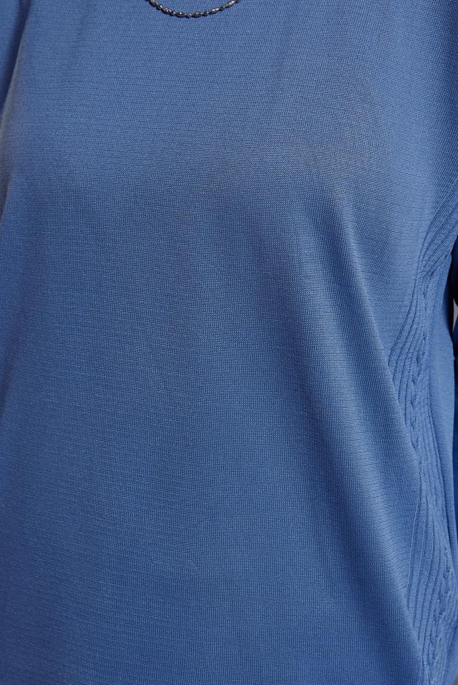 Vêtements hijab BLEU MARINE COSTUME PANTALON EN MAILLE 44954 - ALVİNA