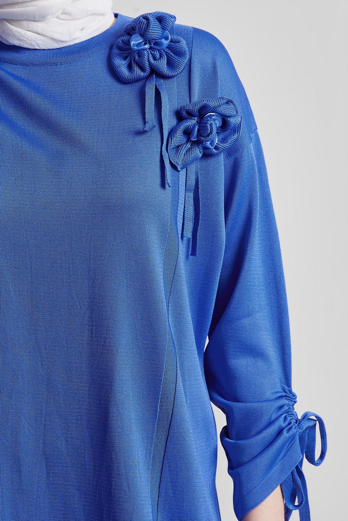 Vêtements hijab BLEU MARINE COSTUME PANTALON EN MAILLE 44956