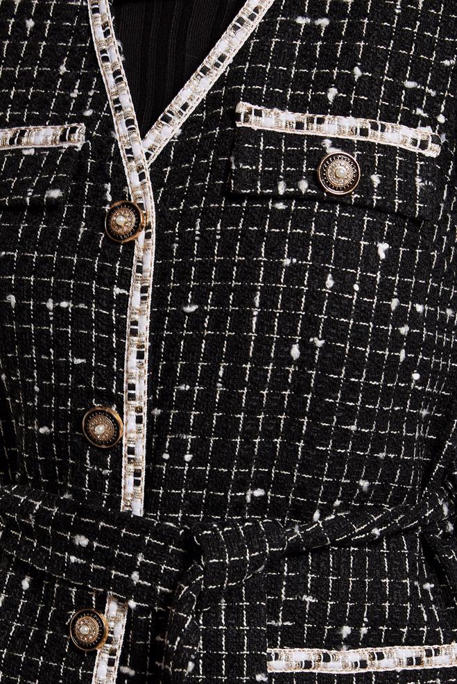 Hijab clothing BLACK PANTS SUIT WITH VEST 45043 - ALVİNA