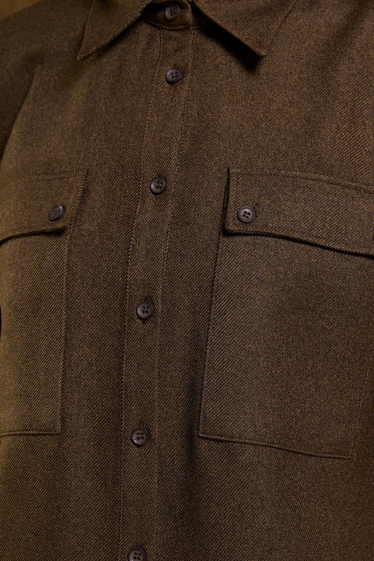 Tesettür giyim KAHVE GÖMLEK YAKA PANTOLONLU TAKIM 45081