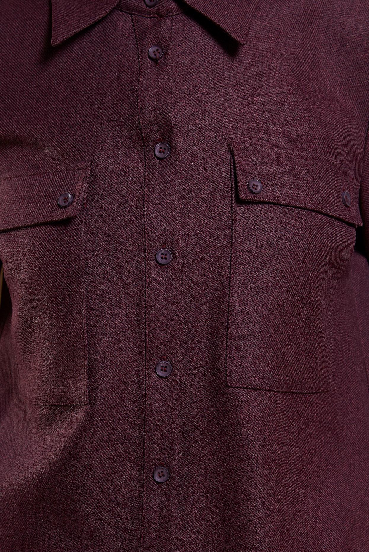 Tesettür giyim MÜRDÜM GÖMLEK YAKA PANTOLONLU TAKIM 45081