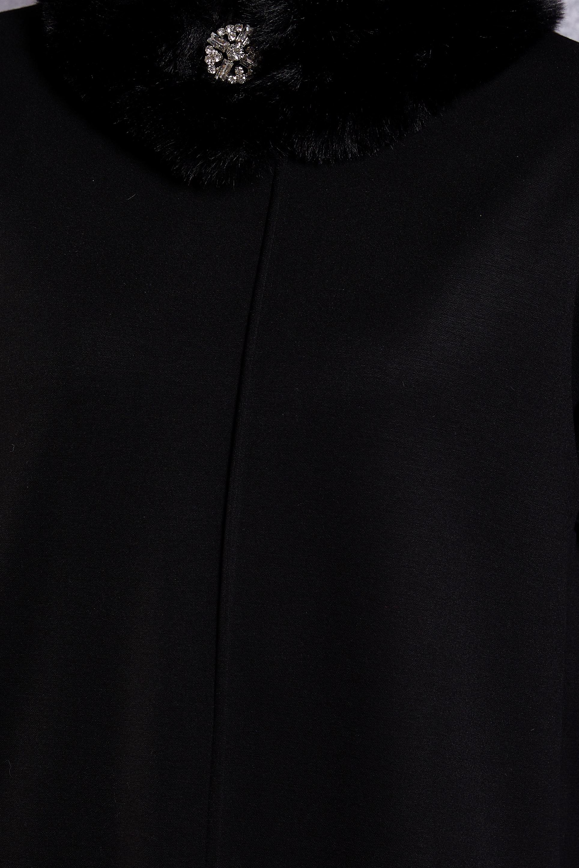 Hijab clothing BLACK PANTS SUIT WITH FUR 45086