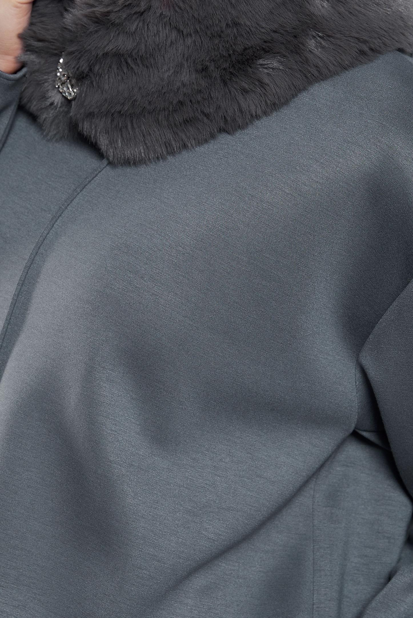 Hijab clothing GREY PANTS SUIT WITH FUR 45086