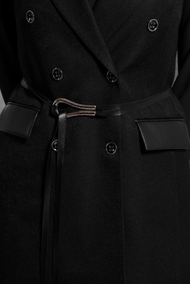 Tesettür giyim SİYAH YELEKLİ PANTOLONLU TAKIM 45089 - ALVİNA