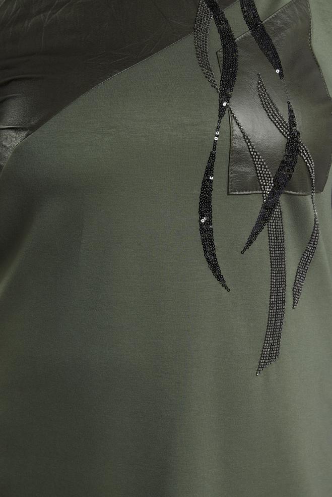 Hijab clothing KHAKI PLUS SIZE PANTS SUIT 45118 - ALVİNA