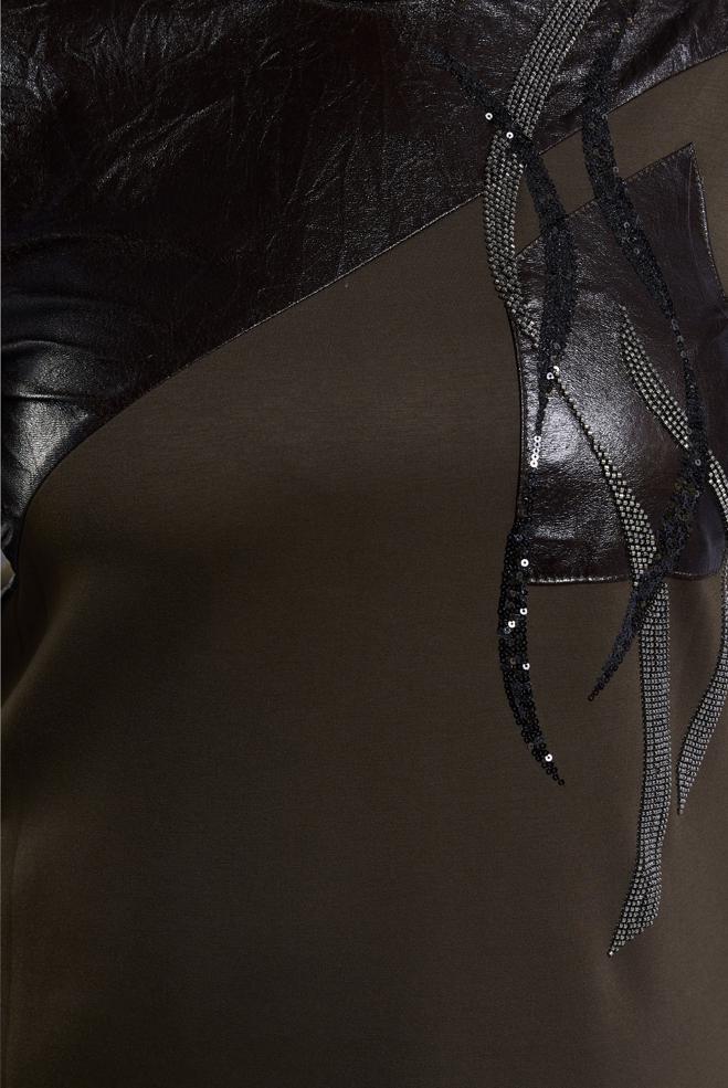 Hijab clothing BROWN PLUS SIZE PANTS SUIT 45118 - ALVİNA