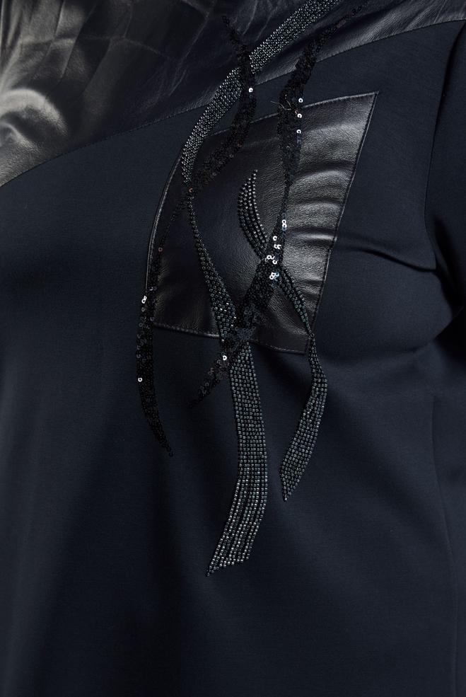 Hijab clothing NAVY BLUE PLUS SIZE PANTS SUIT 45118 - ALVİNA