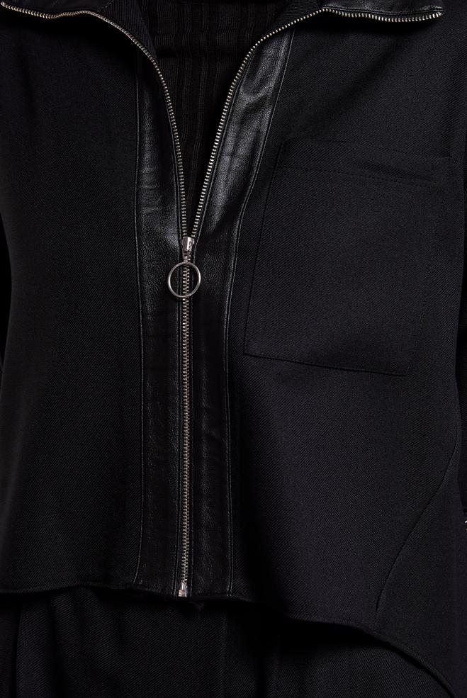 Tesettür giyim SİYAH KETEN DOKULU PANTOLONLU TAKIM 45119	 - ALVİNA