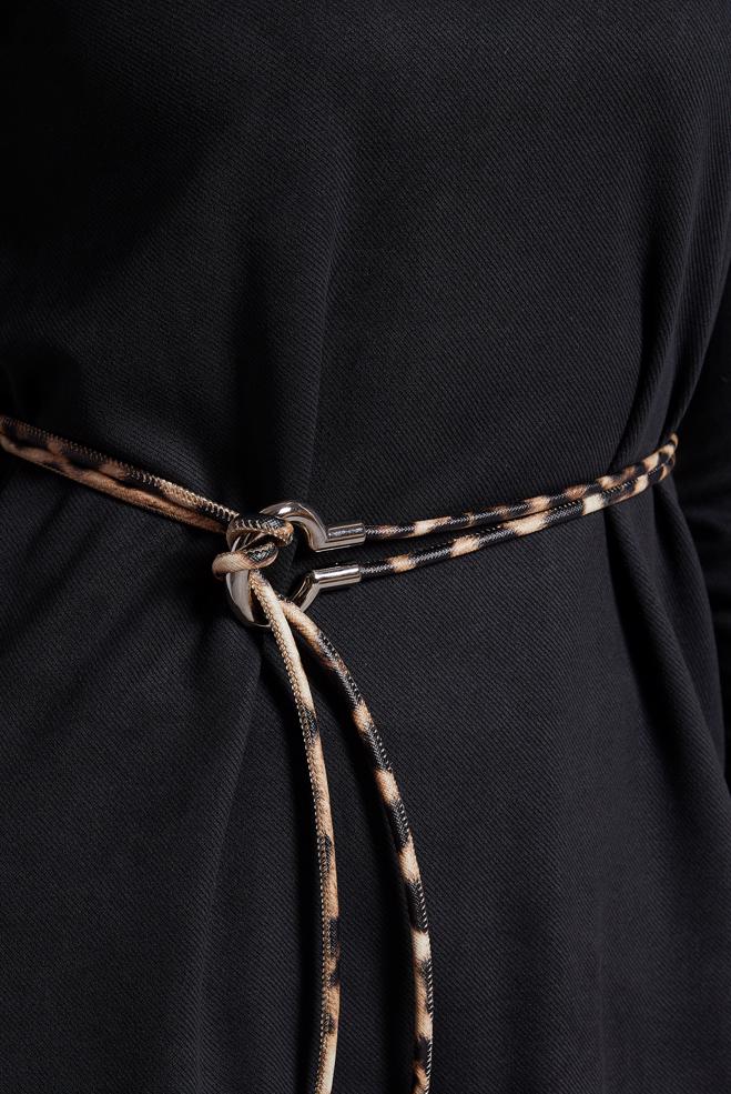 Hijab clothing BLACK TIED PANTS SUIT 45136 - ALVİNA