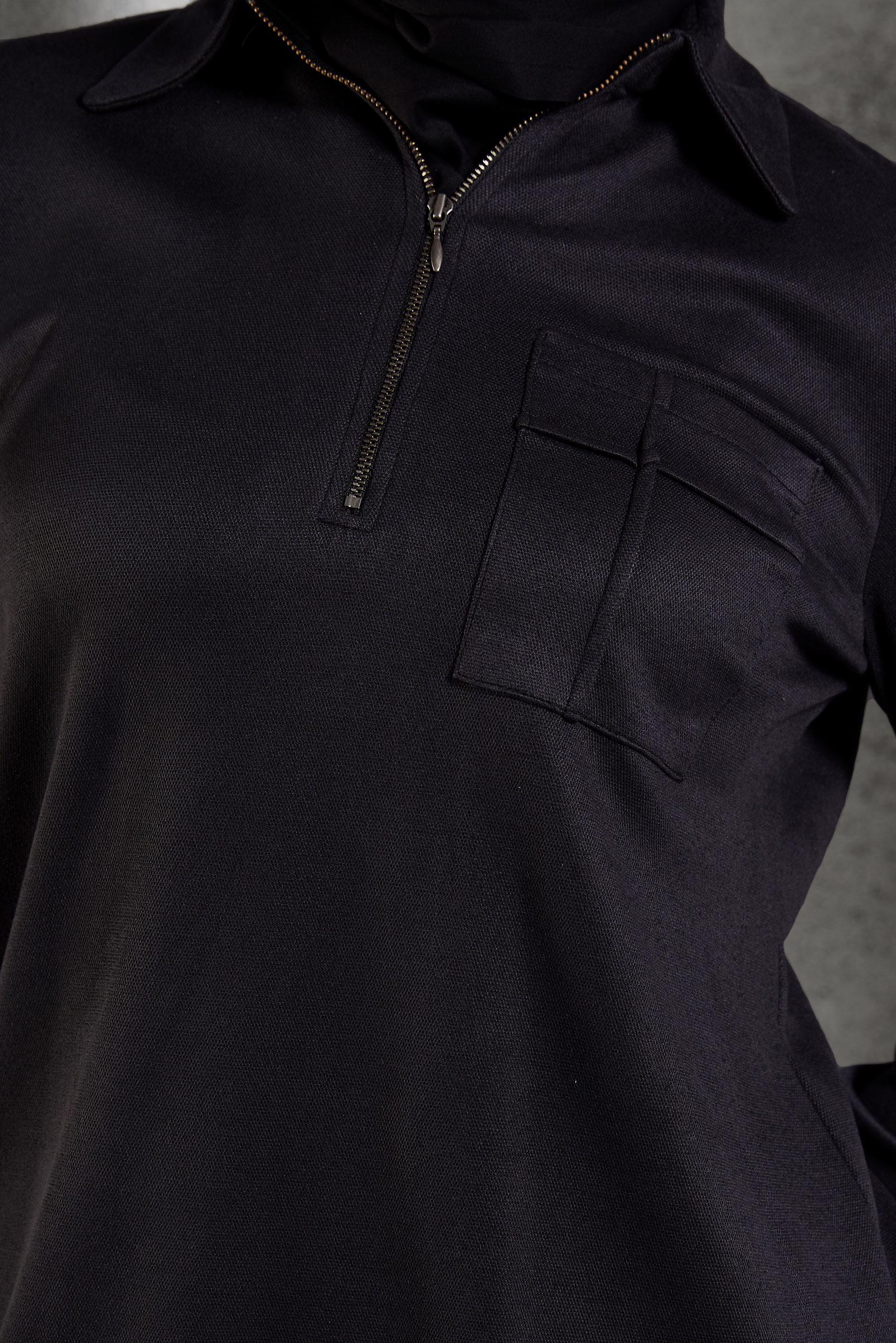 Hijab clothing BLACK SUEDE PANTS SUIT 45143