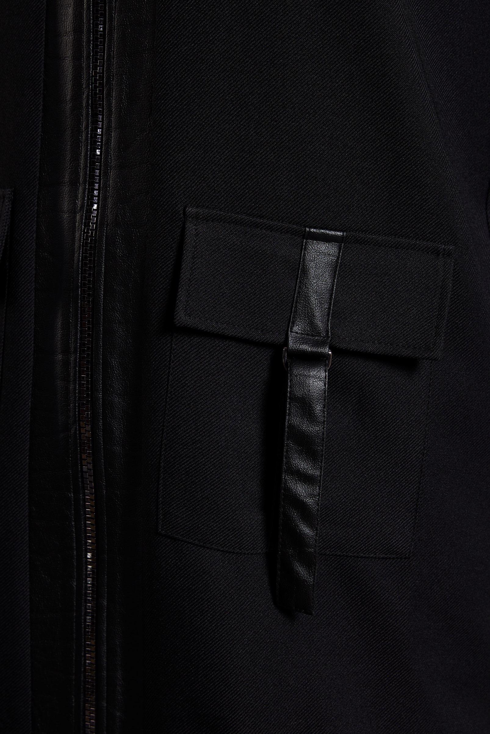 Hijab clothing BLACK ZIPPERED PANTS SUIT 45174