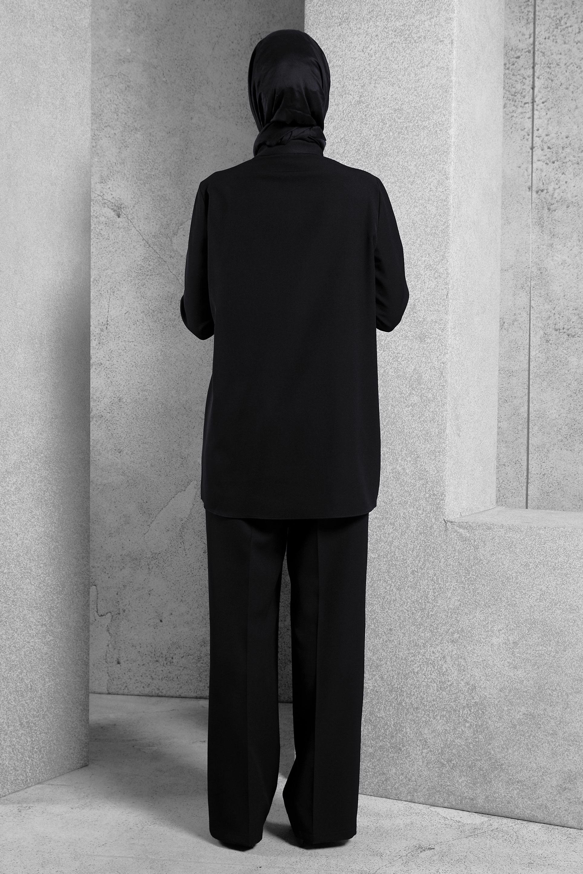 Hijab clothing BLACK GEM EMBROIDERED PANTS SUIT 45184