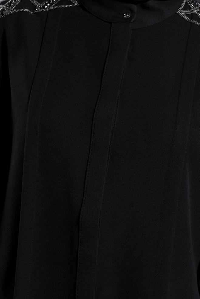 Hijab clothing BLACK GEM EMBROIDERED PANTS SUIT 45184 - ALVİNA