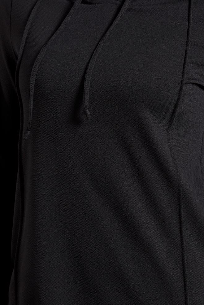 Hijab clothing BLACK HOODED PANTS SUIT 45214 - ALVİNA