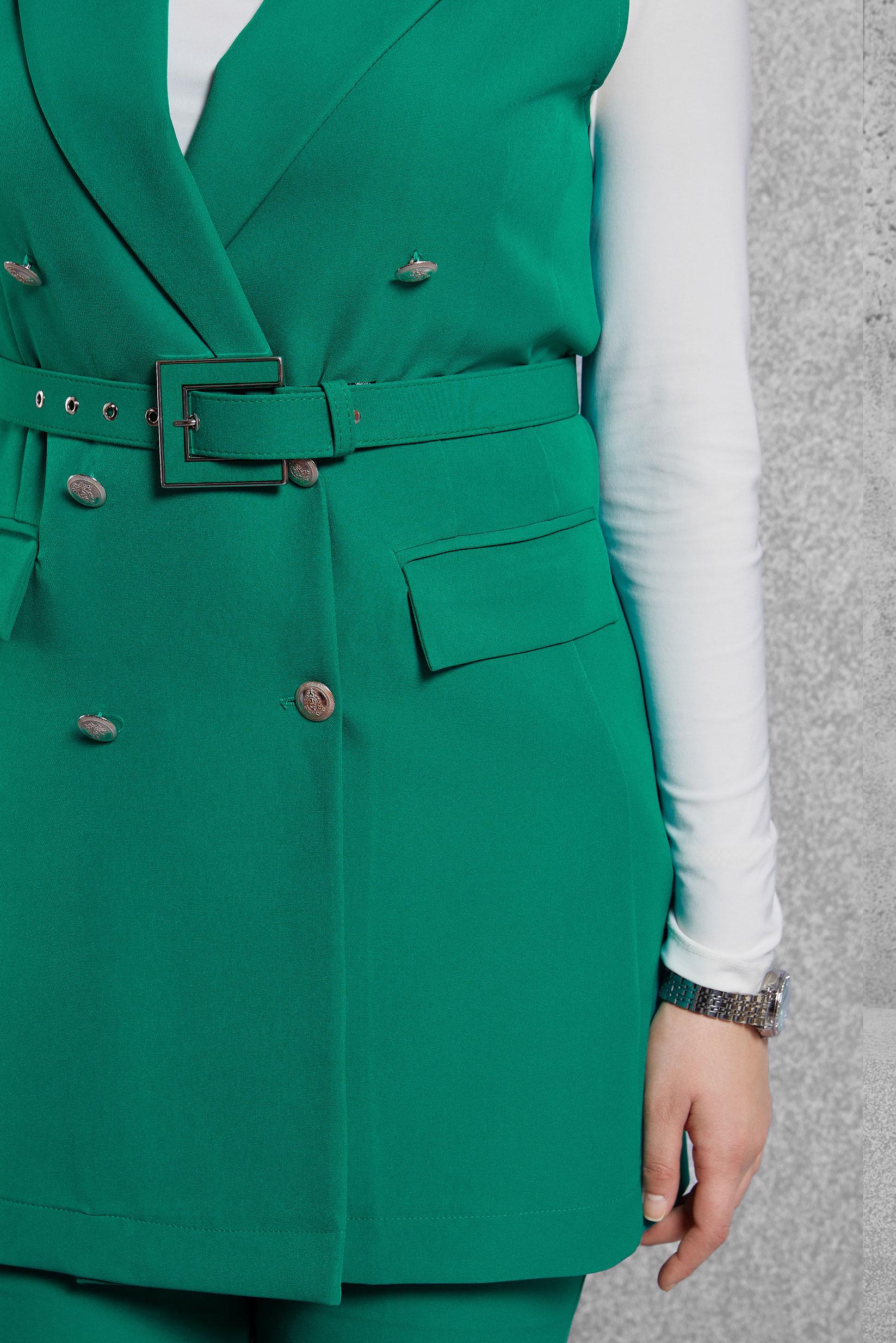 Hijab clothing GREEN BELTED PANTS SUIT 45233