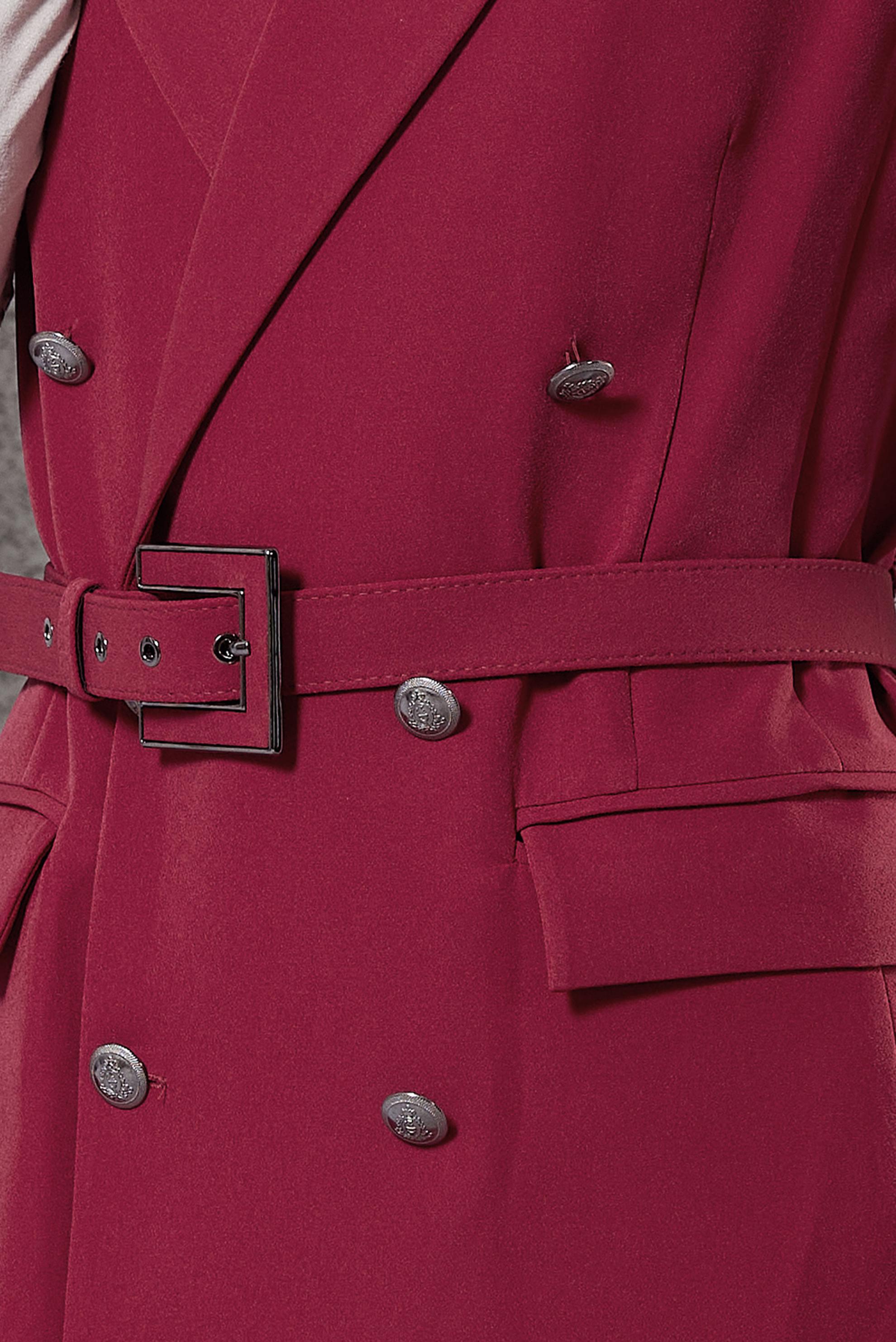 Tesettür giyim FUŞYA KEMERLİ PANTOLONLU TAKIM 45233