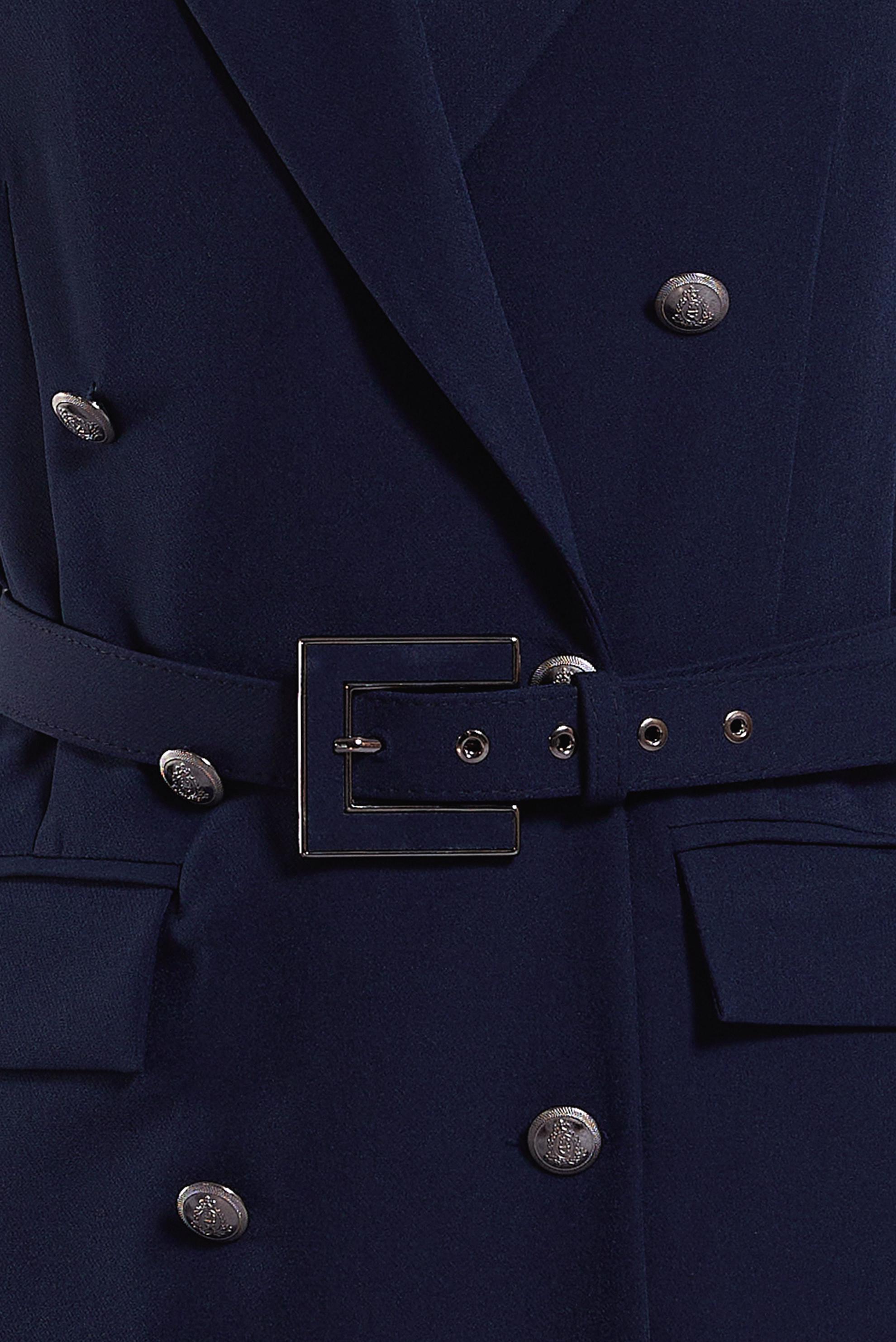 Tesettür giyim LACİVERT KEMERLİ PANTOLONLU TAKIM 45233