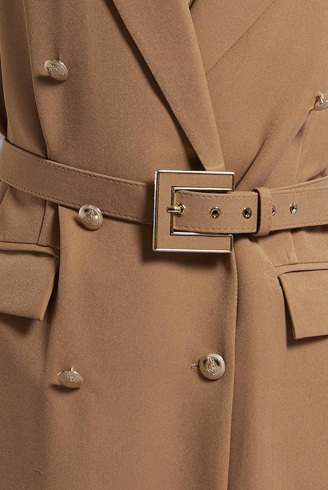 Hijab clothing BROWN BELTED PANTS SUIT 45233 - ALVİNA