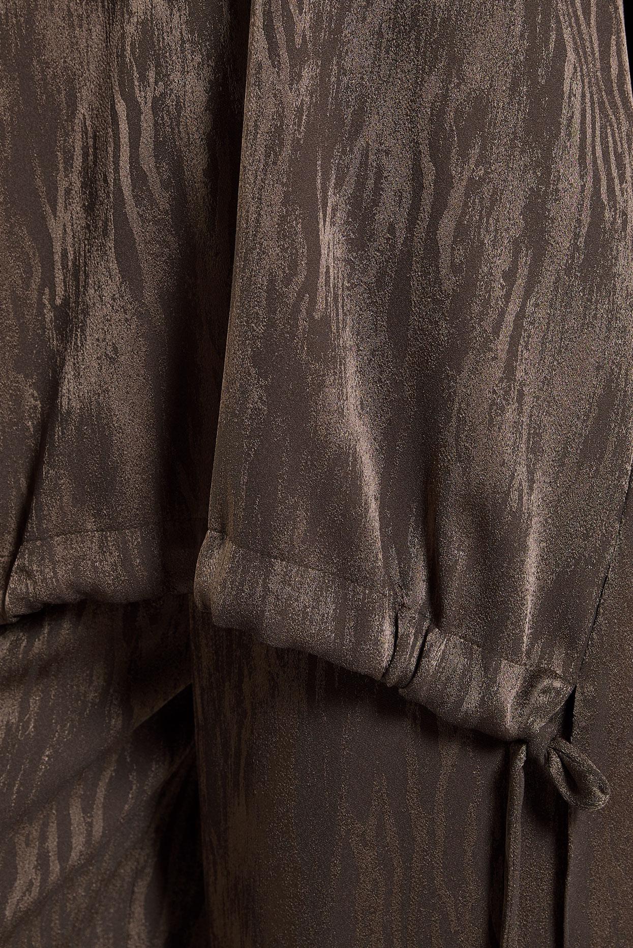 Tesettür giyim KAHVE PANTOLONLU JAKAR TAKIM 45253 