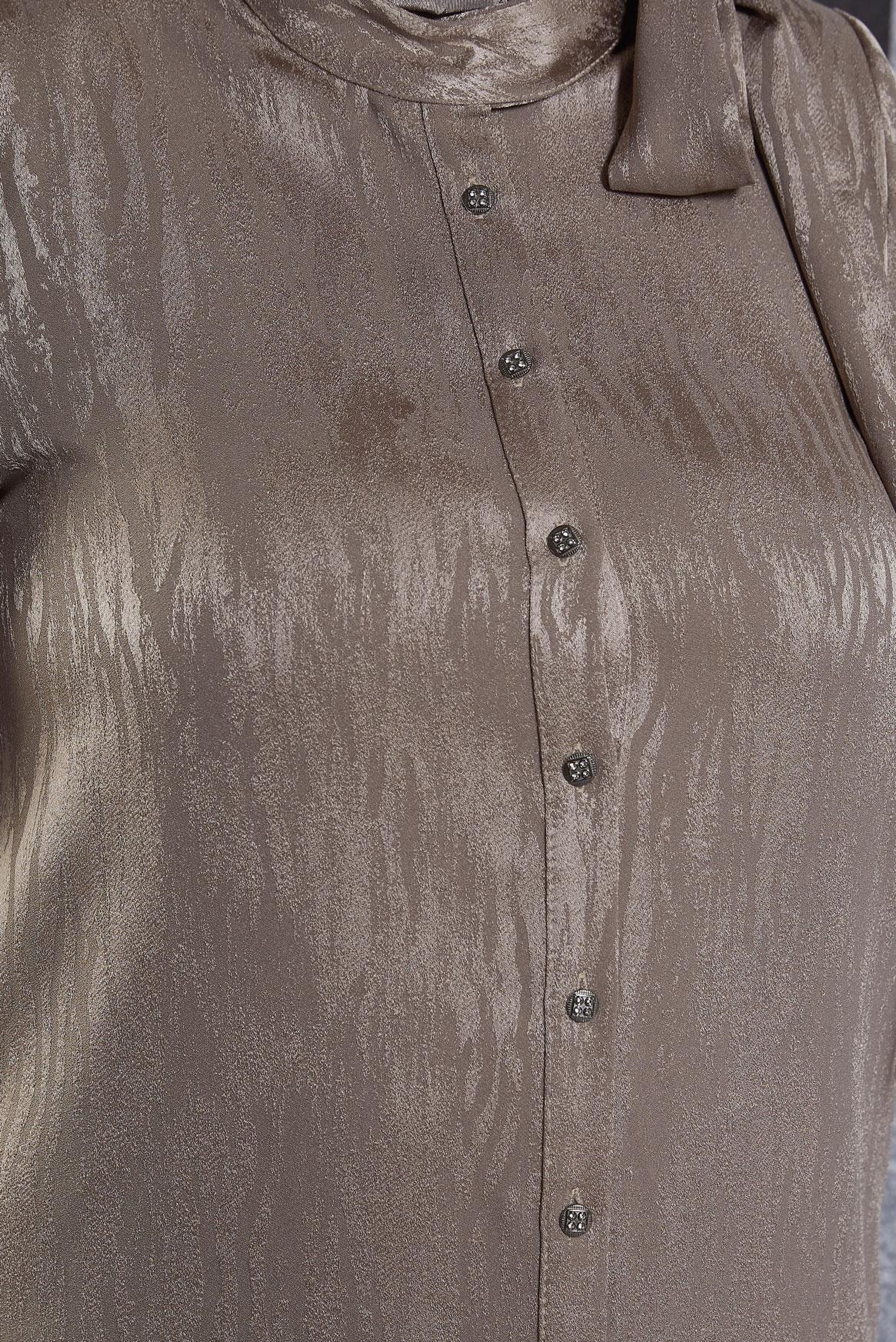 Vêtements hijab VISON TUNIQUE JACQUARD À COL NOUÉ 20635