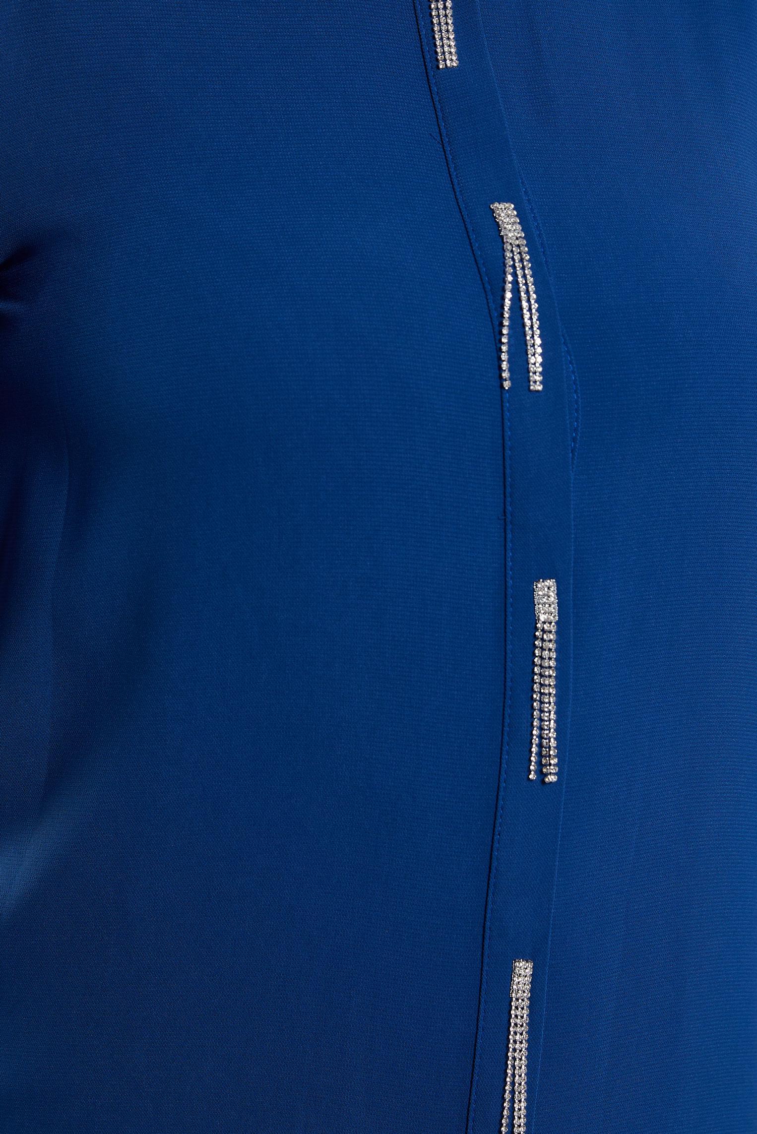 Vêtements hijab BLEU MARINE TUNIQUE BRODÉE DE PIERRES PRÉCIEUSES 20636