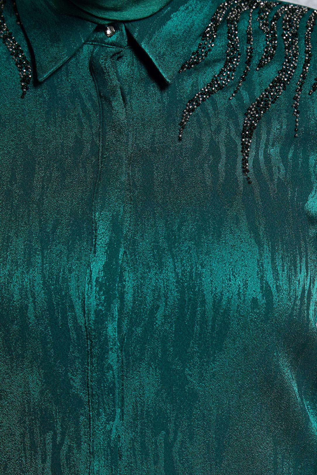 Vêtements hijab VERT TUNIQUE CHEMISE JACQUARD 20638