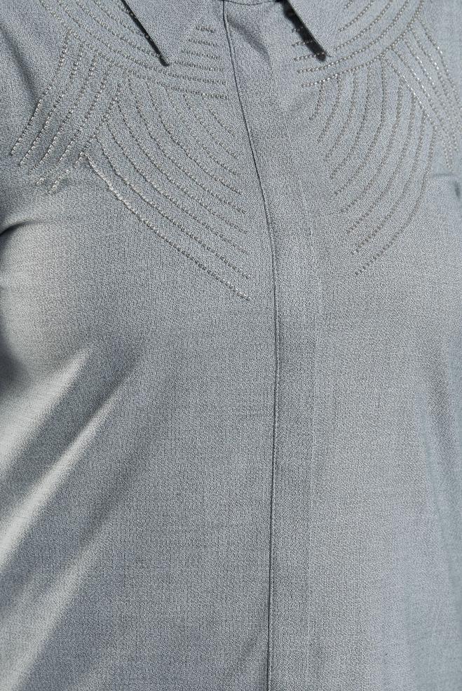 Tesettür giyim SİYAH BÜYÜK BEDEN GÖMLEK TUNİK 20648 - ALVİNA