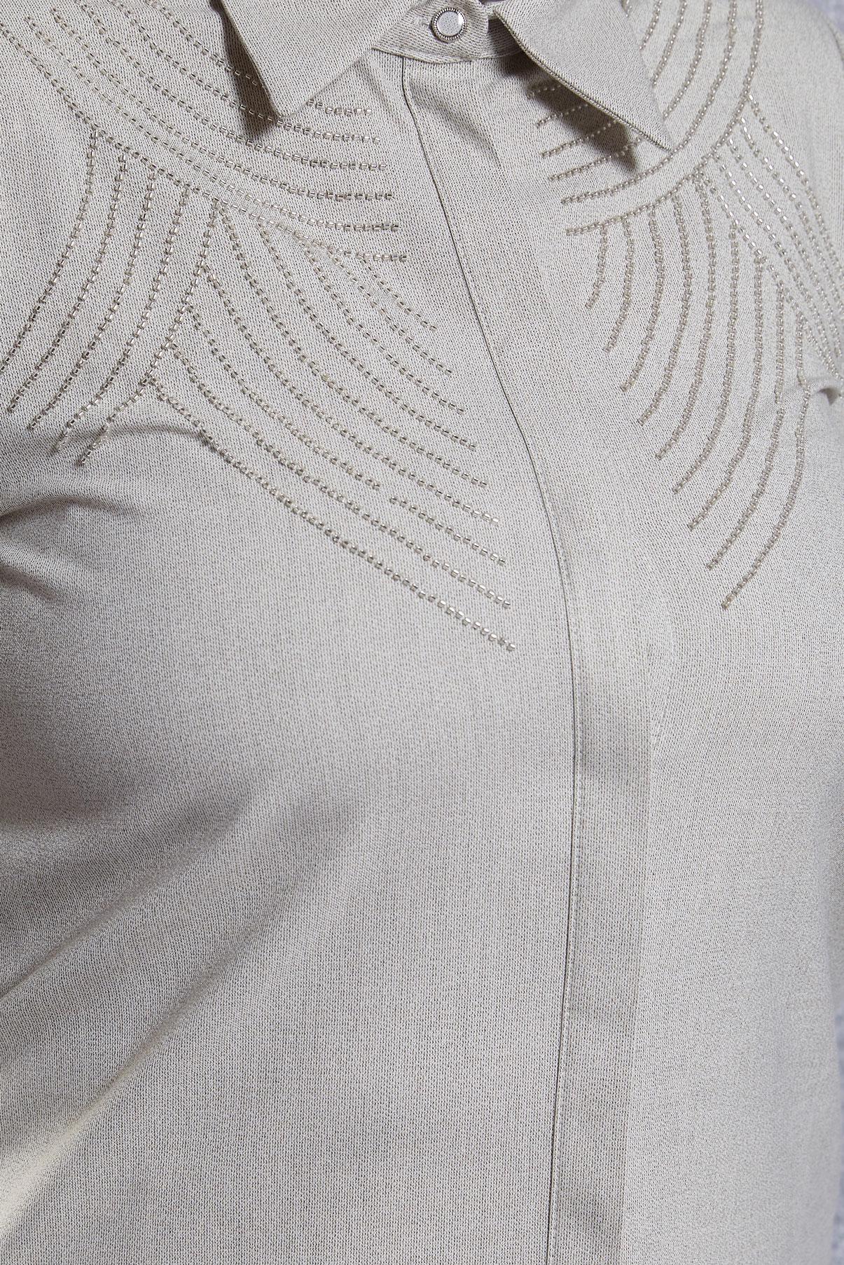 Vêtements hijab BEIGE TUNIQUE CHEMISE GRANDE TAILLE 20648