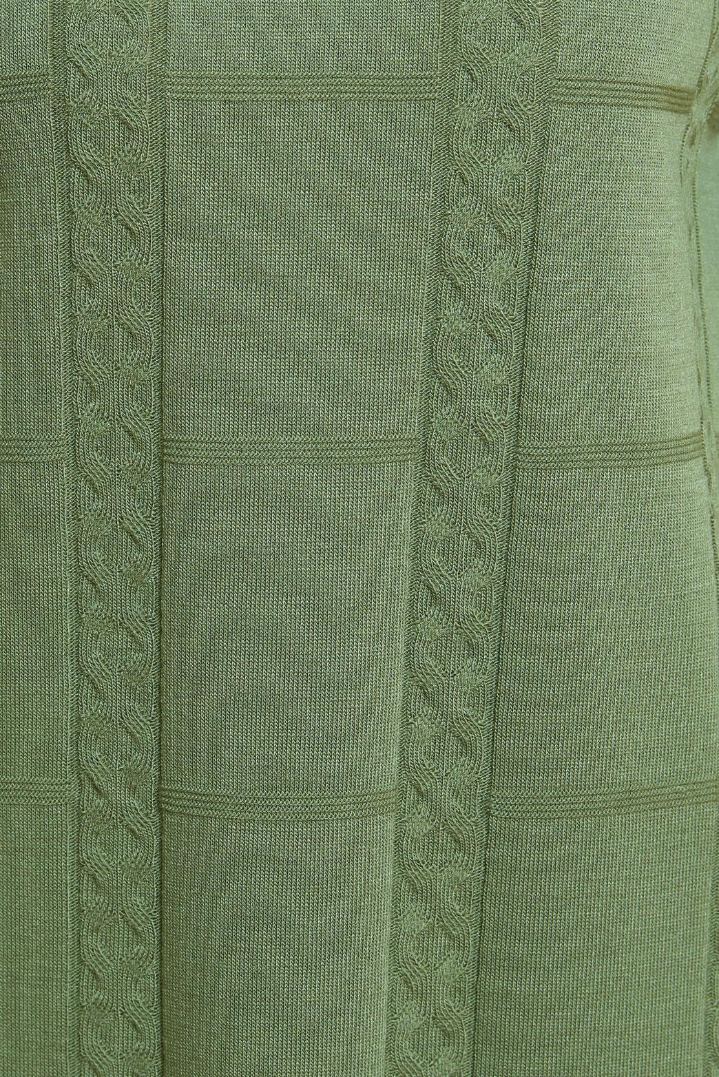 Tesettür giyim YEŞİL BOĞAZLI YAKA TRİKO TUNİK 44902