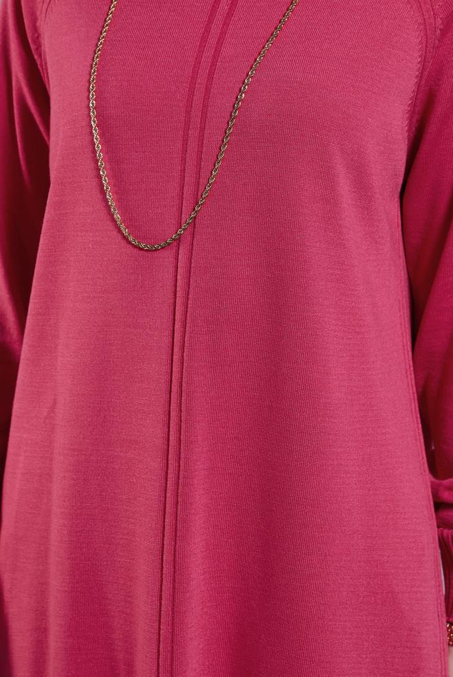 Vêtements hijab FUCHSIA TUNIQUE EN TRICOT 44903 - ALVİNA